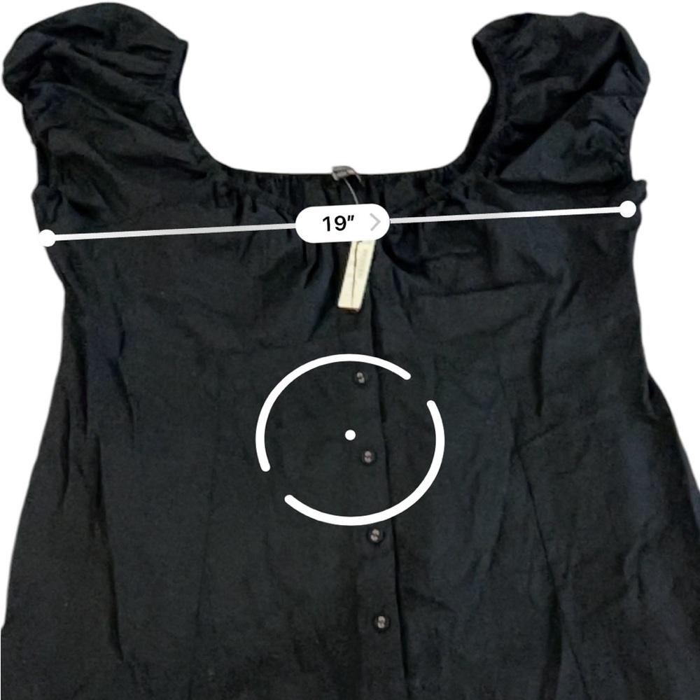 Madewell Margie Mini Dress in True Black, NWT, Size 14 - Picture 12 of 12